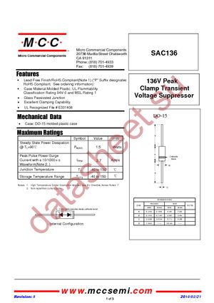 SAC136-TP datasheet  